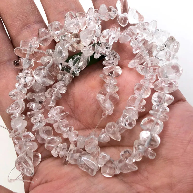 Natural Chips Stone Beads Irregular Gravel Crystal quartz Beads For Jewelry Making DIY Bracelet Necklace Accessories 16inches