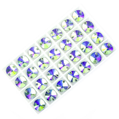 VC All Size Crystal Rhinestone AB Round Flatback Clothing Shell Beads Wedding Accessories Are Used For Decoration And DIY