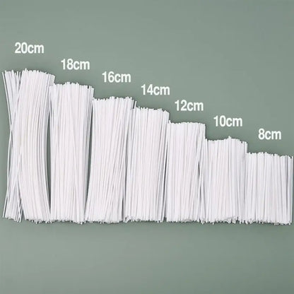 30-100 cái/bộ Bấc nến Cotton sáp bộ lõi sáp không khói tự làm lõi sáp đậu nành bấc đèn dầu hỏa dệt cung cấp vật liệu làm nến