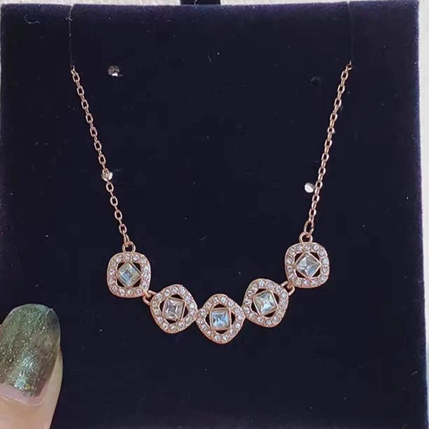 2025 New Original Round Water Drop Crystal High Jewelry Set Fashion Dazzling Women's Bracelet Earring Necklace Ring Wedding Gift