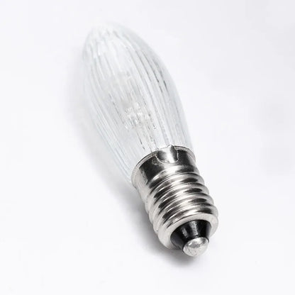 Warm Light Glass Bulbs Tapered Candles E10 LED Replacement Bulbs for Lights Candle Arch Bathroom Kitchen Home Lamps Bulb Decor