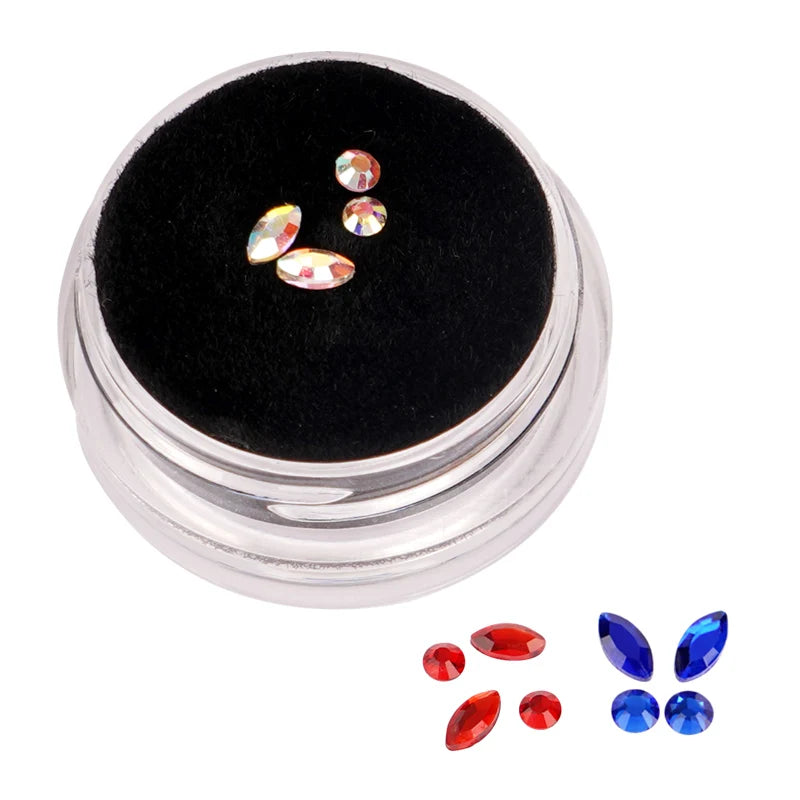 4Pcs/Box Dental Crystal Fashion Teeth Gems Beauty Diamond Tooth Jewelry Ornaments Butterfly Tooth Gems Teeth Jewelry Gem Decor