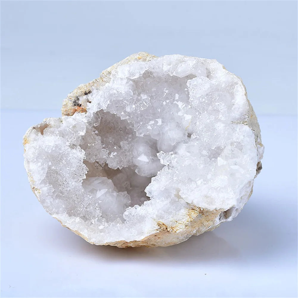 Natural Unopened Agate Geode Raw Crystals Mineral Energy Healing Rough Stones Crystal Cluster Cave Collection Specimen Gift