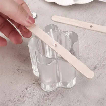 30-100 cái/bộ Bấc nến Cotton sáp bộ lõi sáp không khói tự làm lõi sáp đậu nành bấc đèn dầu hỏa dệt cung cấp vật liệu làm nến