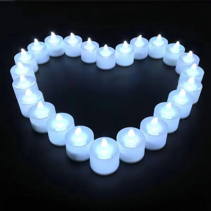 LED Candle Battery Powered Flameless Tea Candle Fake Candle Lamp Wedding Birthday Party Home Decoration Lamp Candlestick Candles