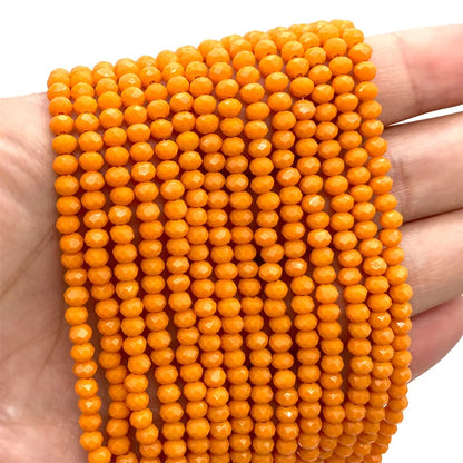 Multicolor 2 3 4 6 8mm Austria Faceted Crystal Beads Loose Spacer Round Glass Beads Bracelet DIY for Jewelry Making