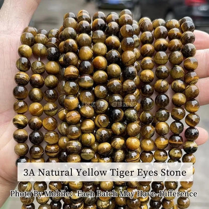 3A Natural Rock Quartz Beads Round Loose Spacer Flaws White Crystal For Jewelry Making Bracelet Necklace Diy Accessory Findings