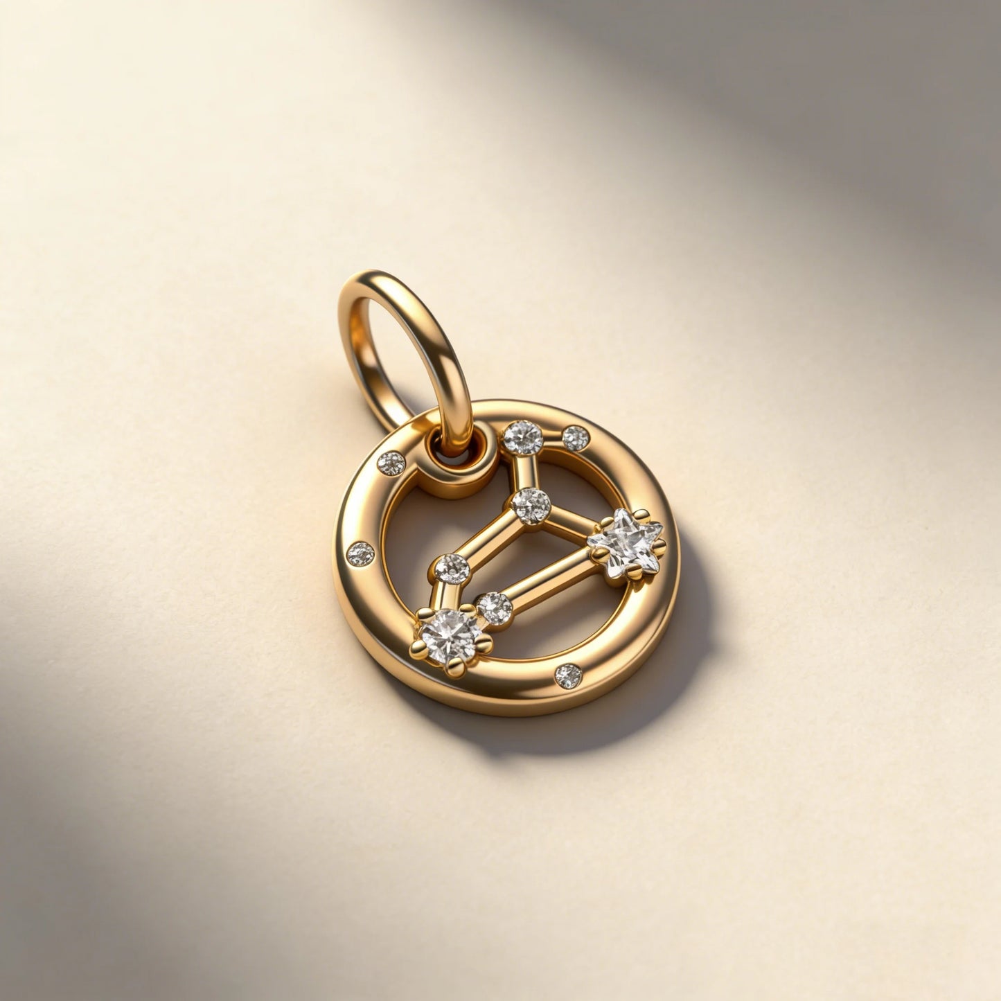 Hạt Charm Mạ Vàng Lấp Lánh 12 Cung Hoàng Đạo Mặt Dây Chuyền Hợp Vòng Tay Bạc Dạng Rắn, Vòng Cổ, Hạt Để Tự Làm Trang Sức Quà Tặng Nữ