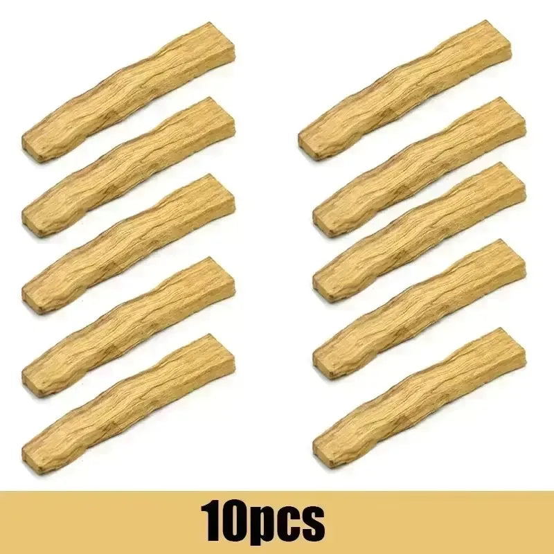 Palo Santo Natural Incense Sticks High Oil Content for Indoor Aromatherapy Refreshing Breath Meditation 10pcs