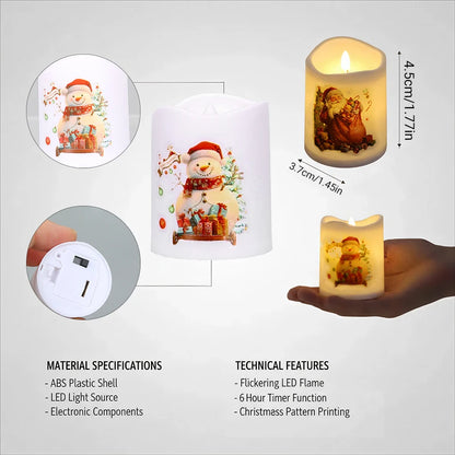 Flickering LED Ivory Electronic Candle, Flameless Tealight Candle,Battery Operated LED Tealight Candle, Ideal for Weddings, Ta