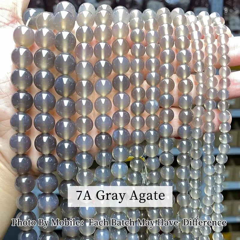 3A Natural Rock Quartz Beads Round Loose Spacer Flaws White Crystal For Jewelry Making Bracelet Necklace Diy Accessory Findings