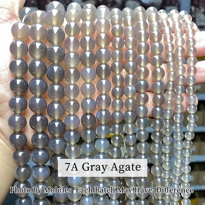 3A Natural Rock Quartz Beads Round Loose Spacer Flaws White Crystal For Jewelry Making Bracelet Necklace Diy Accessory Findings