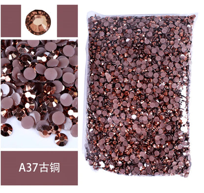 Big Package 2-6mm Resin Non Hot Fix Rhinestones Bulk Wholesale Flat Back Plastic Crystals Nail Diy Glitters Cтразы Stone