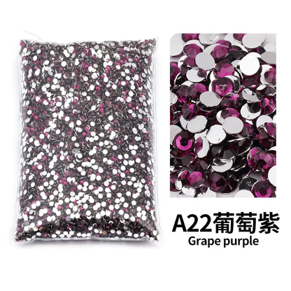 size 2mm,3mm,4mm,5mm,6mm Big Package Resin Non Hot Fix Rhinestones Bulk Wholesale Flat Crystals Nail Diy Glitters Cтразы Stone