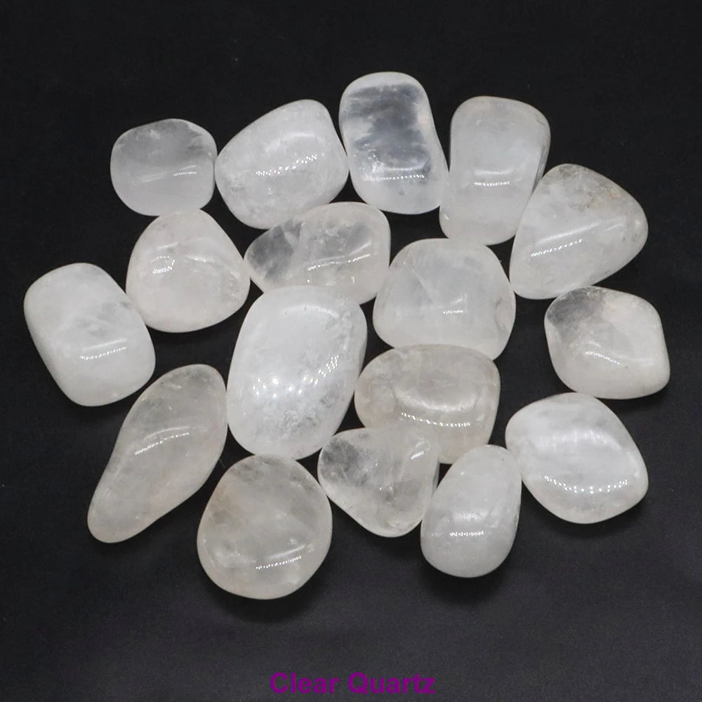 Natural Tumbled Stones Healing Crystal Reiki Quartz Gems Bulk Ore Gravel Energy Mineral Specimen Tank Aquarium Garden Home Decor