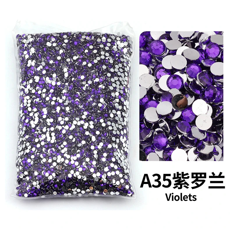 Big Package 2-6mm Resin Non Hot Fix Rhinestones Bulk Wholesale Flat Back Plastic Crystals Nail Diy Glitters Cтразы Stone