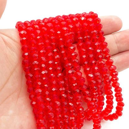 Multicolor 2 3 4 6 8mm Austria Faceted Crystal Beads Loose Spacer Round Glass Beads Bracelet DIY for Jewelry Making