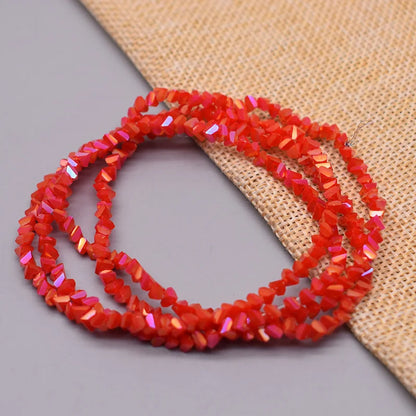 New Color Triangle Crystal Beads 4mm 130pcs Charm Crystal Glass Loose Beads For Jewelry Making DIY Earring Necklace