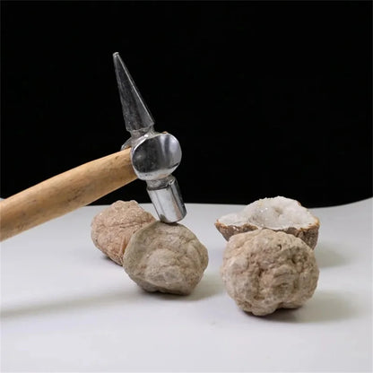 Natural Unopened Agate Geode Raw Crystals Mineral Energy Healing Rough Stones Crystal Cluster Cave Collection Specimen Gift