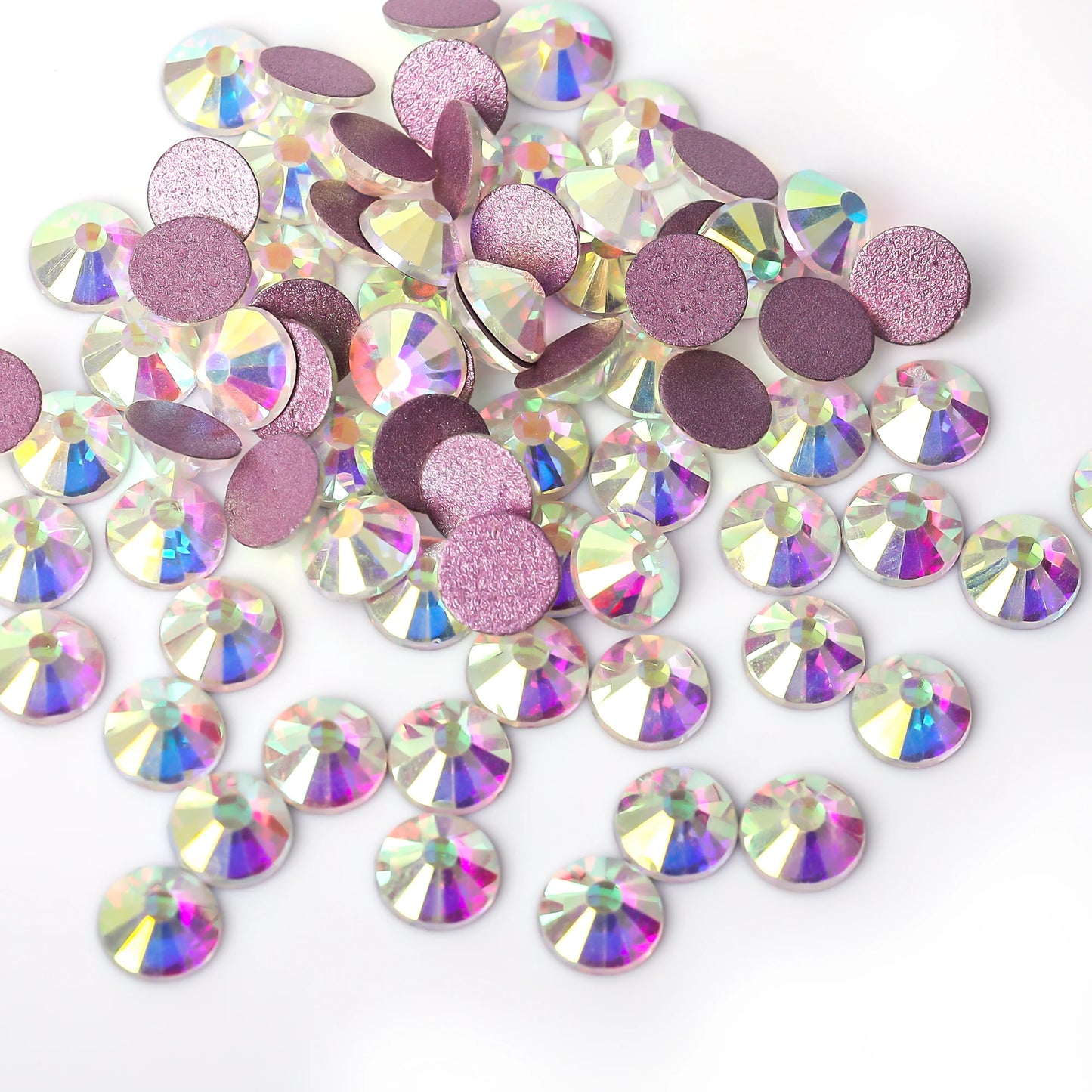 Super Glitter Crystal AB Non Hotfix Rhinestones SS3-SS50 FlatBack Strass Sewing&Fabric Garment Nail Art Rhinestones Decorations