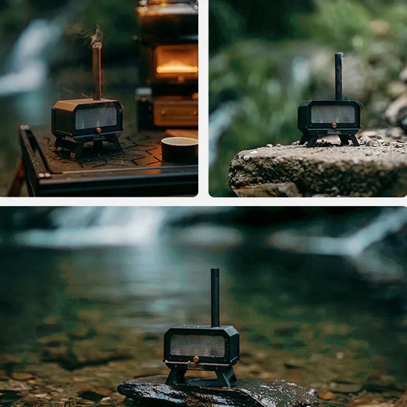 Goout Springhill Mini Woodstove Outdoor Camping Tour Incense Burner Folding Portable Stove Home Desktop Mosquito Incense Burner