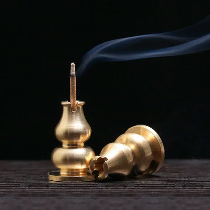 New 1PC Alloy Incense Burner Stick Holder Plate Buddhism Lotus Censer Nasturtium Bronze Incense Burner