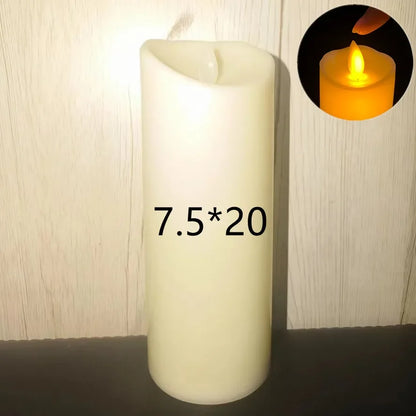 Nến LED nhấp nháy không lửa, Nến không lửa chạy pin cho trang trí đám cưới, tiệc sinh nhật màu vàng ấm