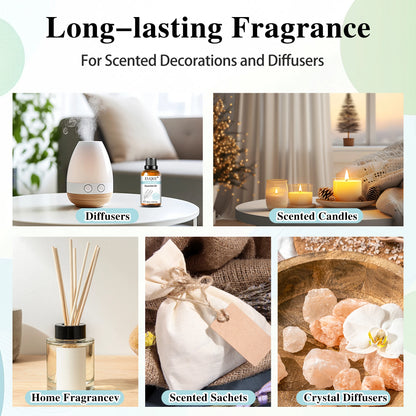 30ML Pure Essential Oil Vanilla Lavender Mint Rose for Aromatherapy Humidifier Scent Candle Frankincense Patchouli Fragrance Oil