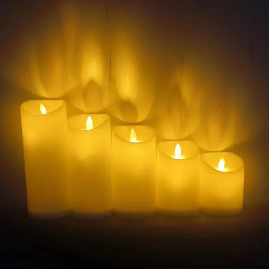 10~1PCS Wholesale LED Candles Flameless Flickering Light Flameless Candle for Christmas Wedding Decor Birthday Party Supplie