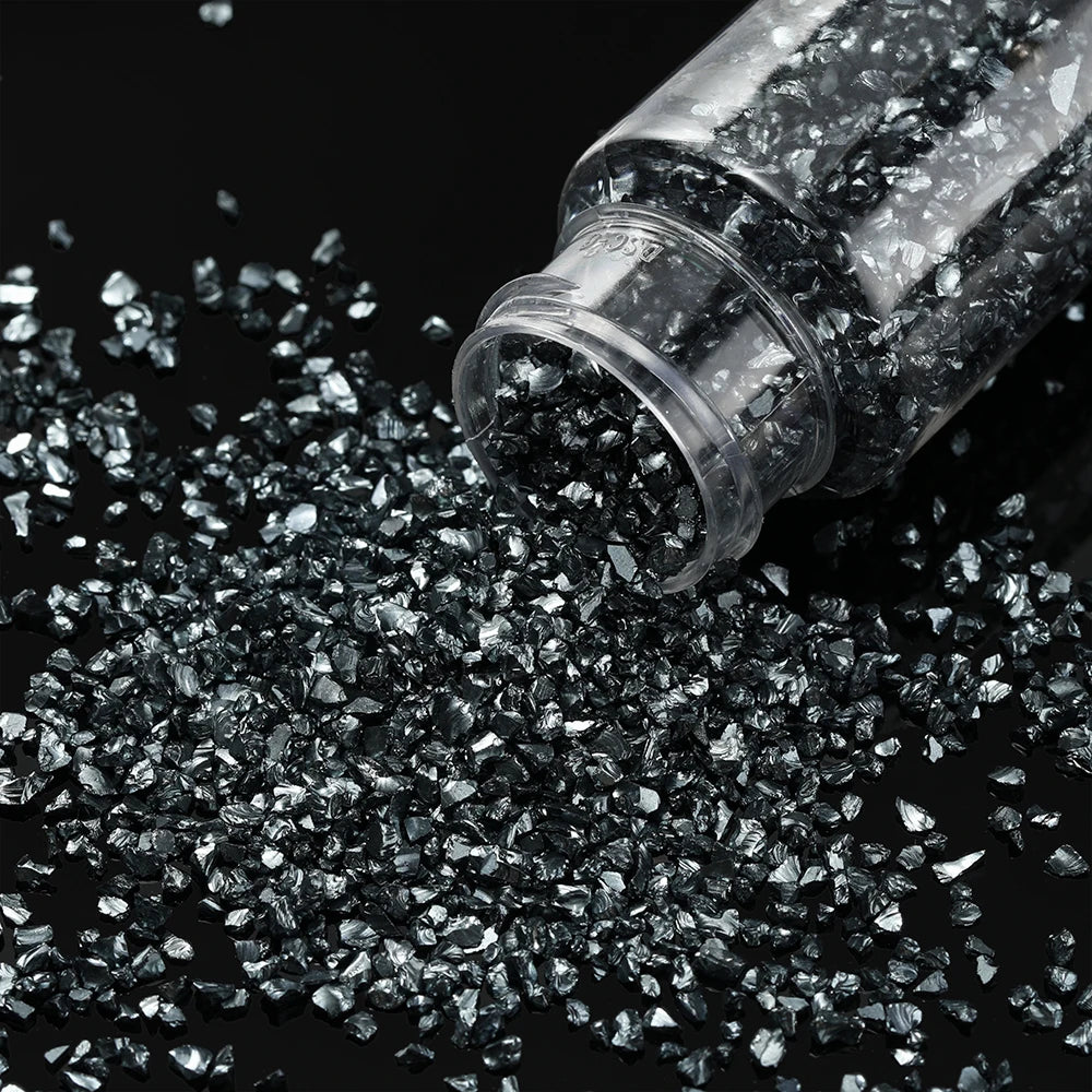 30g/Bottle Glass Crushed Stones Resin Fillings for DIY Epoxy Resin Mold Irregular Crystal Nail Art Decoration Jewelry Making