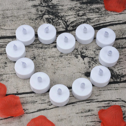Nến Trà LED Không Lửa Màu Vàng Ấm Candlium Gói 12 Chiếc Chạy Bằng Pin Thời Lượng 200+ Giờ Dùng Cho Đèn Cầy Kỷ Niệm Trang Trí Đám Cưới