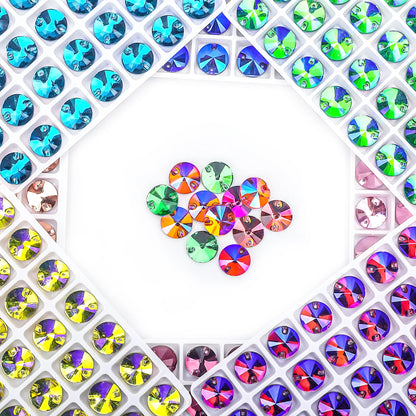 VC All Size Crystal Rhinestone AB Round Flatback Clothing Shell Beads Wedding Accessories Are Used For Decoration And DIY