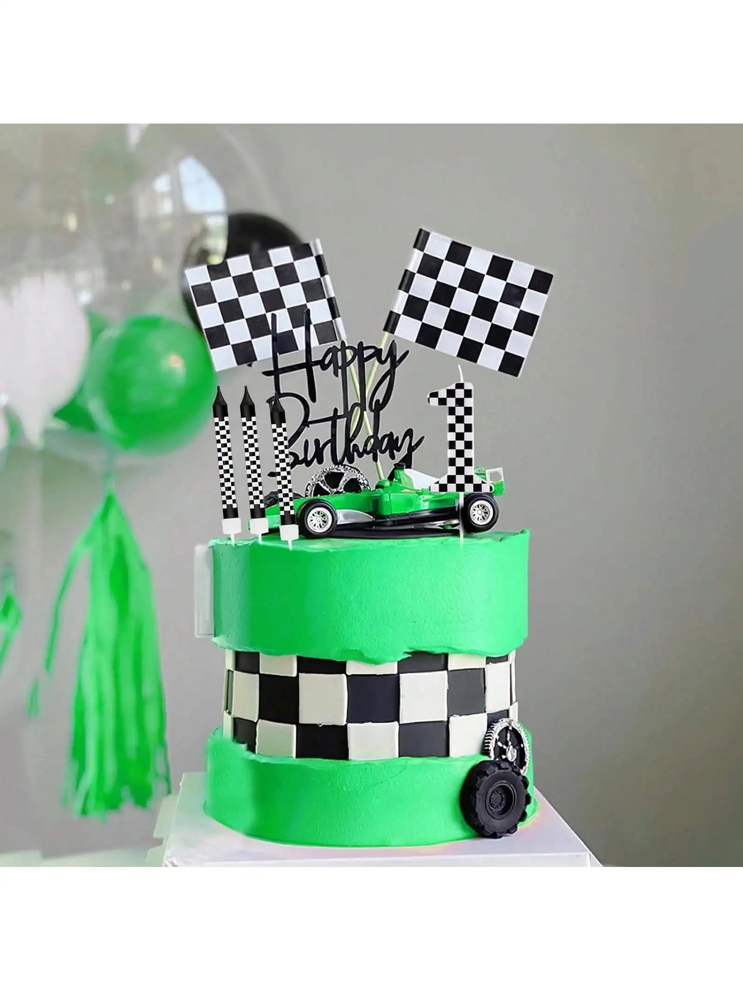 7Pcs Pixel Miner Birthday Cake Candles Topper for Pixel Theme Party Anniversary Party Video Game Party Supplies for Boys Girls