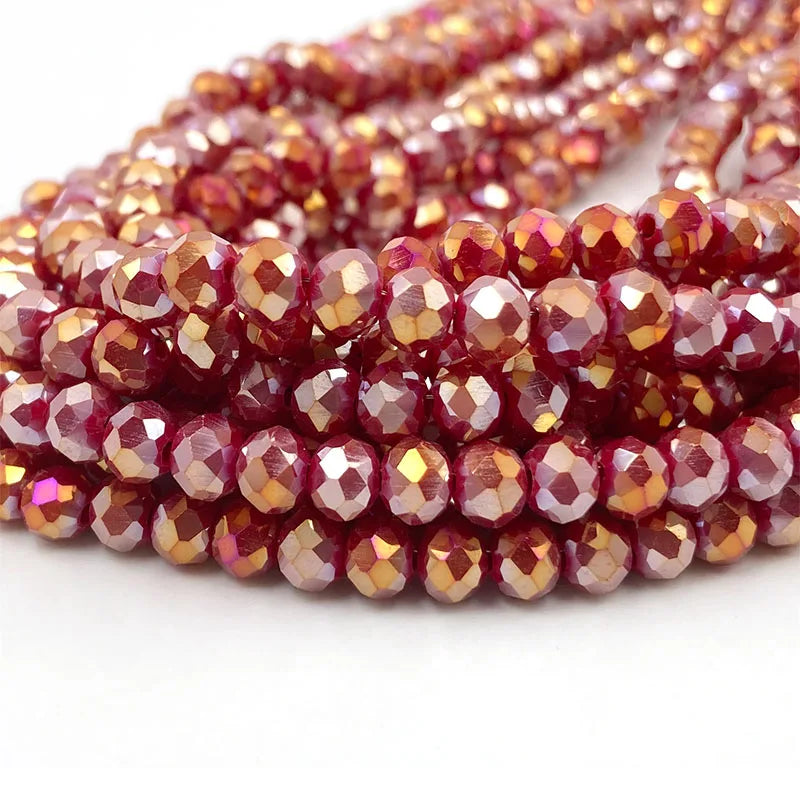 Colorful 2/3/4/6/8/10mm Austria Faceted Crystal Glass Beads For Jewelry Making DIY Accessories
