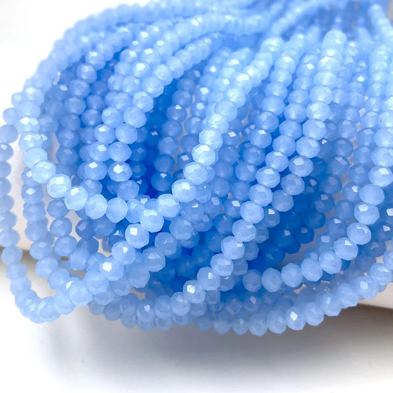 Colorful 2/3/4/6/8/10mm Austria Faceted Crystal Glass Beads For Jewelry Making DIY Accessories