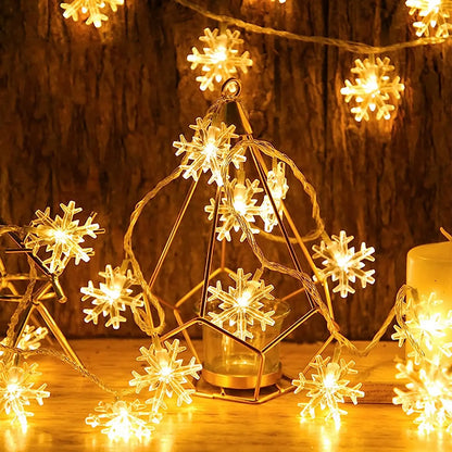 Dây Đèn LED Snowflake Trang Trí Nhà Cửa Giáng Sinh Đám Cưới Đèn Trang Trí Giáng Sinh Tại Nhà Trang Trí Tiệc Navidad