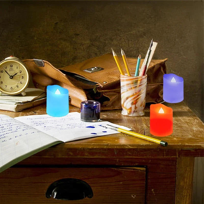 Rechargeable Led Candles Timer Remote LED Light Flameless For Wedding Room Garden Holiday Lighting Home Decor Tea Candle Lamp