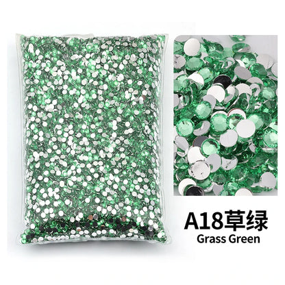 Big Package 2-6mm Resin Non Hot Fix Rhinestones Bulk Wholesale Flat Back Plastic Crystals Nail Diy Glitters Cтразы Stone