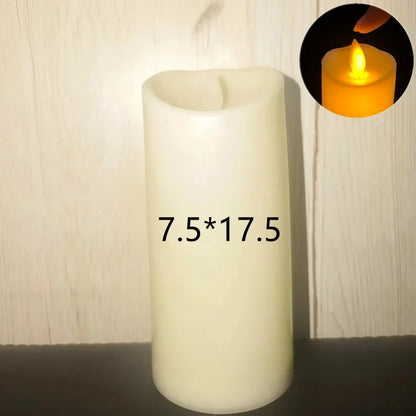 Nến LED nhấp nháy không lửa, Nến không lửa chạy pin cho trang trí đám cưới, tiệc sinh nhật màu vàng ấm