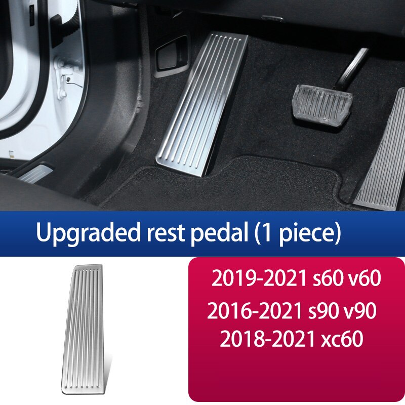 Car Accelerator Brake Pedal Footrest Pedal Plate Cover For Volvo XC60 XC90 S90 v90 s60 v60 xc40 Accessories 2022