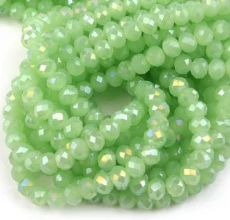 1Strand/Lot 3 4 6 8 10mm Rondelle Flat Faceted Crystal Beads Glass Spacer Beads For DIY Crafts Ornament Making Handmade Accesso