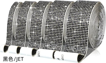 Self Adhesive Crystal Rhinestone Sticker Diamond Ribbon DIY Sticker Rhinestones Arts Crafts Car Phone Decoration Dropshipping