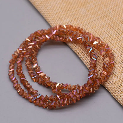 New Color Triangle Crystal Beads 4mm 130pcs Charm Crystal Glass Loose Beads For Jewelry Making DIY Earring Necklace