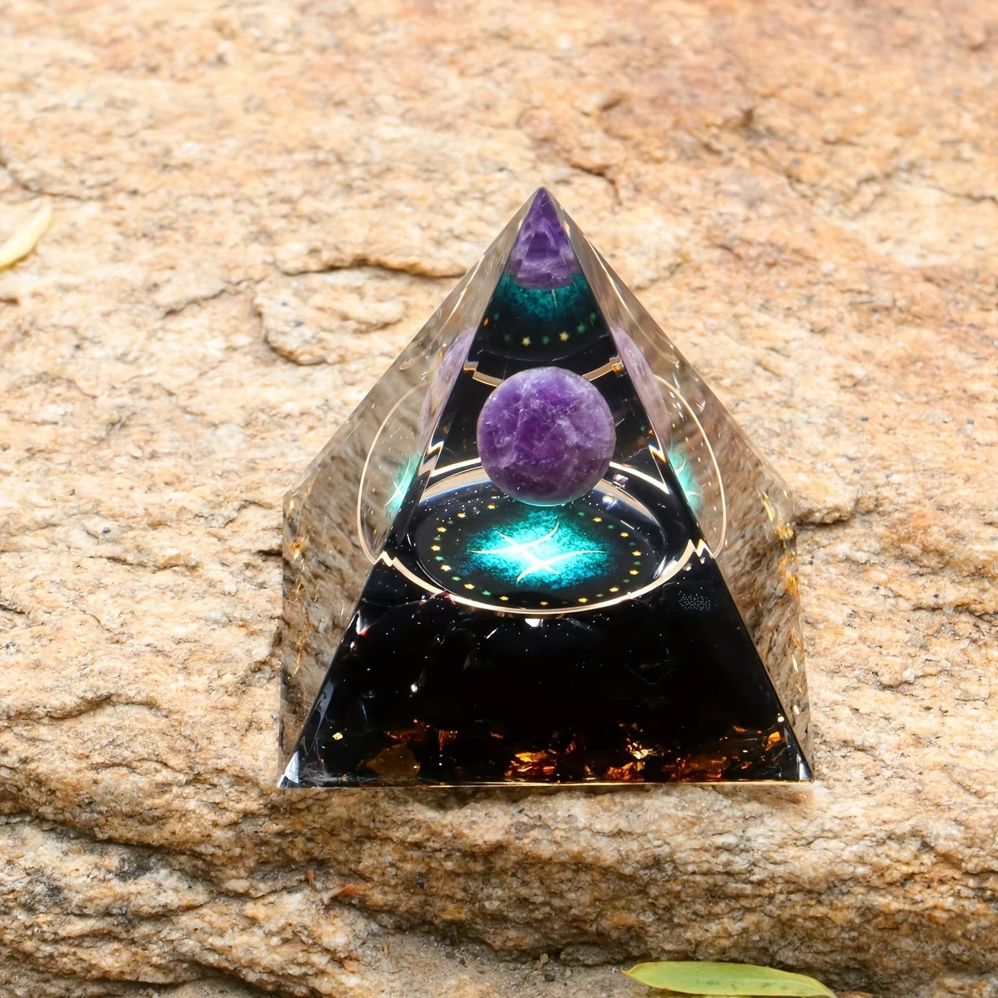 12 Zodiac Orgone Pyramid 5cm Horoscope Healing Natural Crystal Stone Ornaments Chakra Reiki Orgonite Gemstones Birthday Gifts