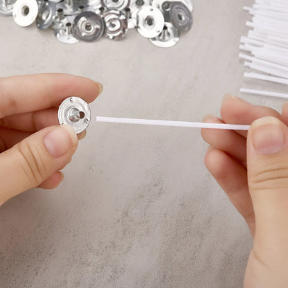 30-100 cái/bộ Bấc nến Cotton sáp bộ lõi sáp không khói tự làm lõi sáp đậu nành bấc đèn dầu hỏa dệt cung cấp vật liệu làm nến