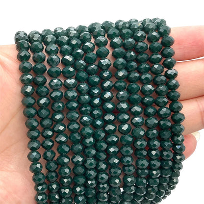 Multicolor 2 3 4 6 8mm Austria Faceted Crystal Beads Loose Spacer Round Glass Beads Bracelet DIY for Jewelry Making