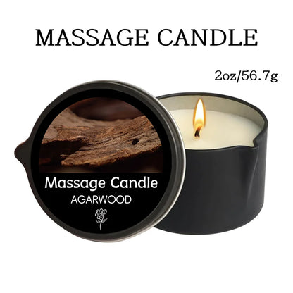 Massage Oil Candle,for Stress Relief and Skin Moisturizing,scented candles aromatherapy SM Product Spa Essentials,luxury candles