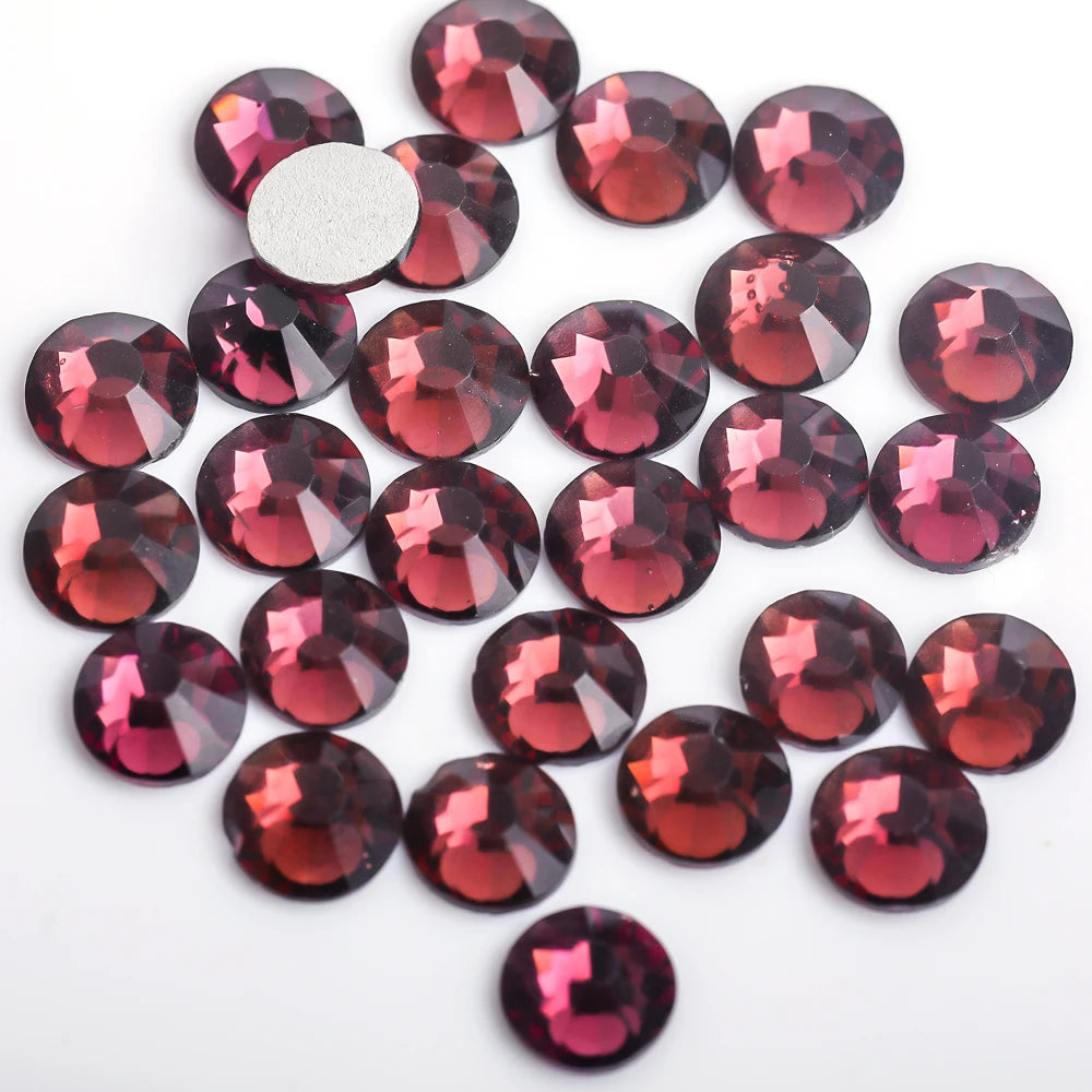 Glitter Crystal стразы Non Hotfix Rhinestones DIY Glass Rhinestone Flatback Diamond Nails Crystals Strass For Nail Charms Dress