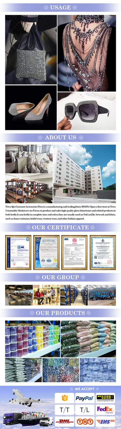 SS3-SS20 Mix Size Glitter Glass Round Rhinestones Silver Bottom Non Hotfix Small Size Crystal For Nail Art Clothes Decoration