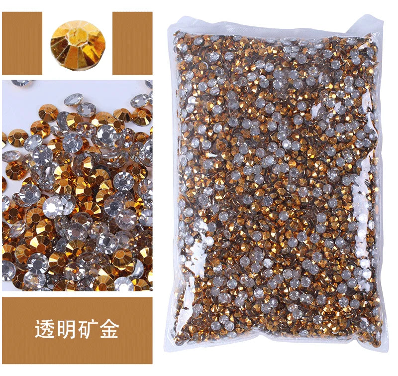 Big Package 2-6mm Resin Non Hot Fix Rhinestones Bulk Wholesale Flat Back Plastic Crystals Nail Diy Glitters Cтразы Stone